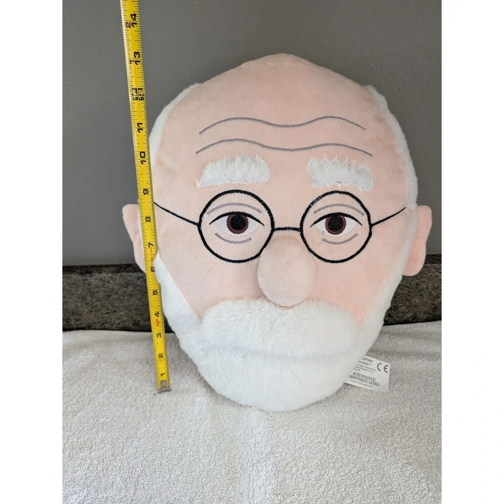 The Unemployed Philosophy Guild Sigmund Freud Pillow Stuffed Portrait Face Man